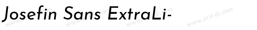 Josefin Sans ExtraLi字体转换 Josefin Sans ExtraLi字体转换